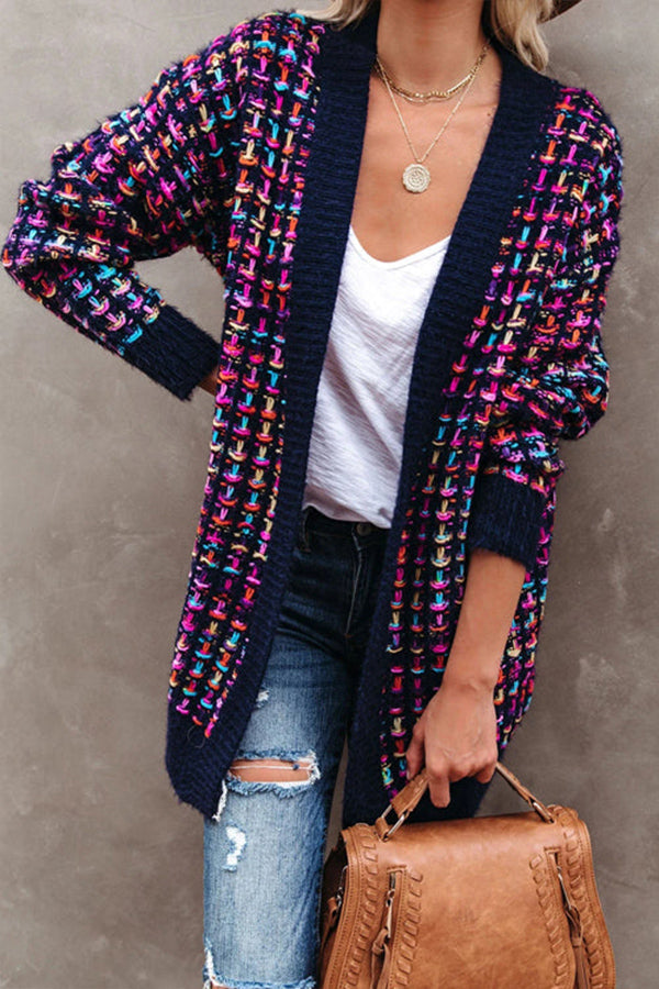 SENDING WARM WISHES COLORFUL KNIT CARDIGAN - 2 COLORS