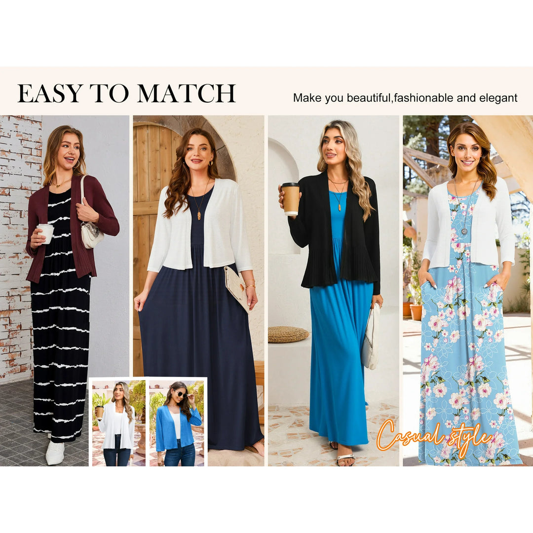 ASHLEY | Casual Long Dresses with Pockets