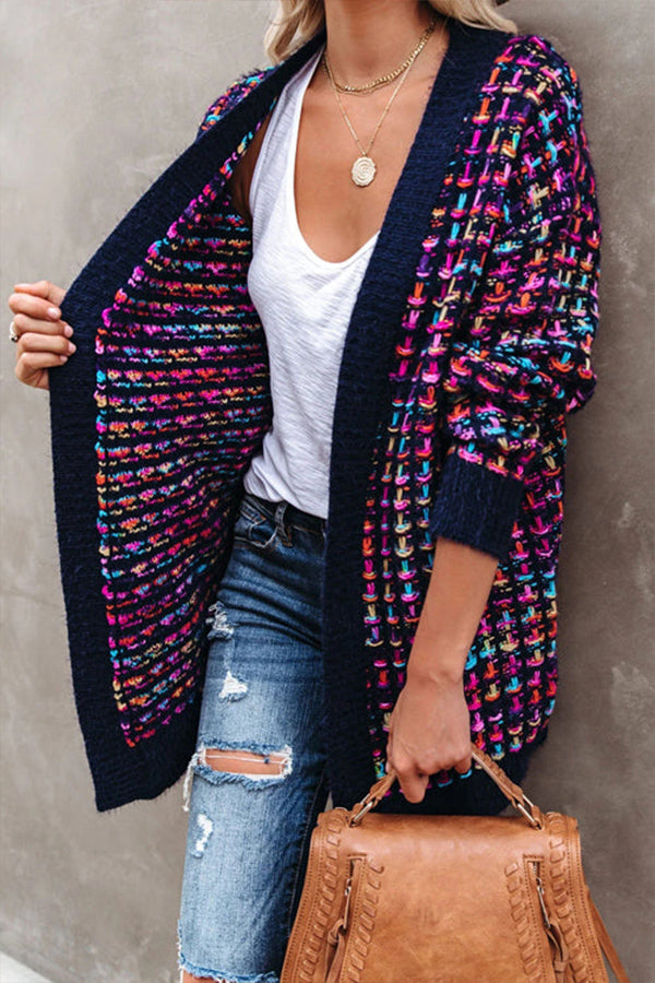 SENDING WARM WISHES COLORFUL KNIT CARDIGAN - 2 COLORS