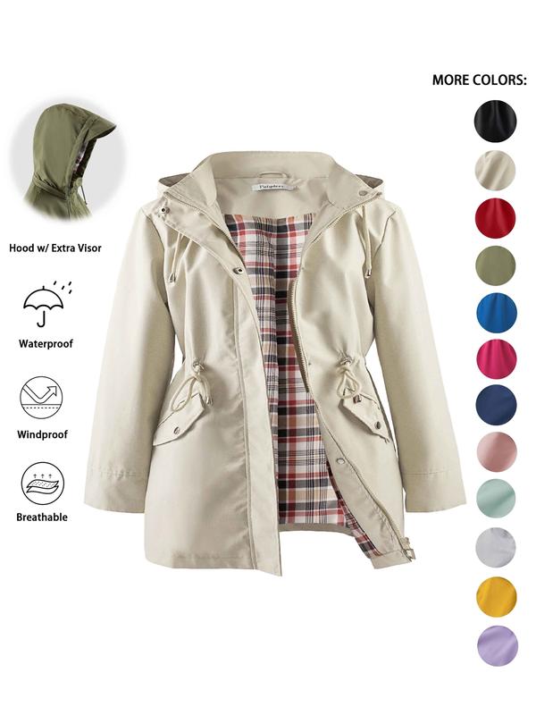 DENAT - Lightweight Hooded Trench Coat
