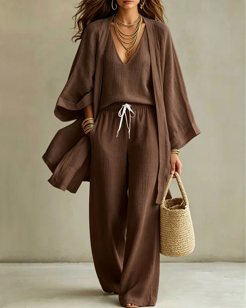 ISOLA | Linen Three-Piece Set