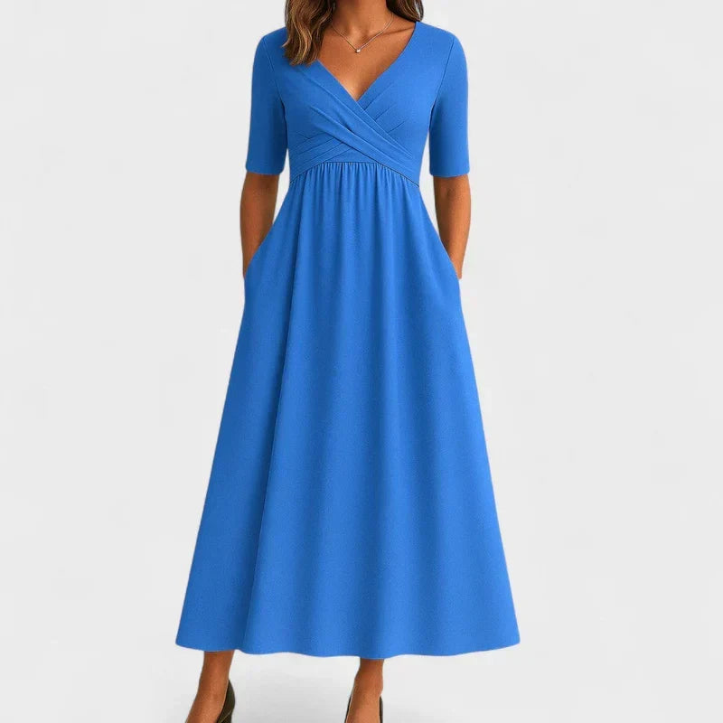 Harper the elegant A-line midi dress
