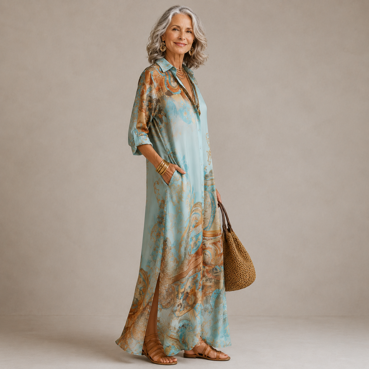 Evalexy™ - Maxi Dress Print Luxury