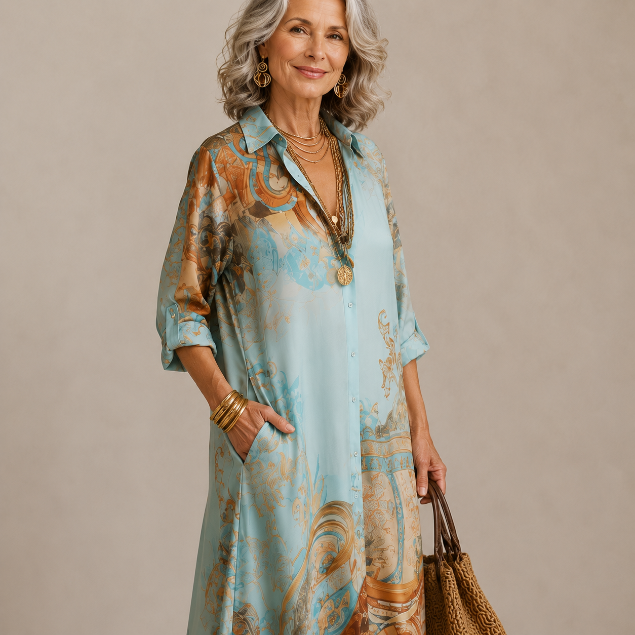 Evalexy™ - Maxi Dress Print Luxury