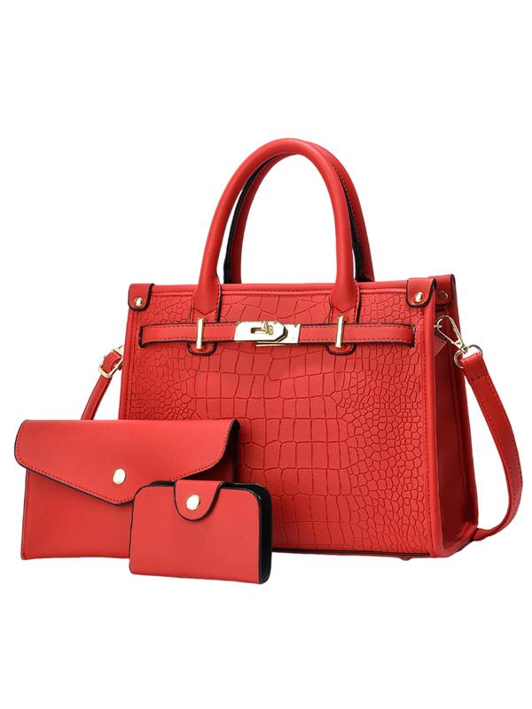 ALENORT - Crocodile Embossed Large Capacity Crossbody