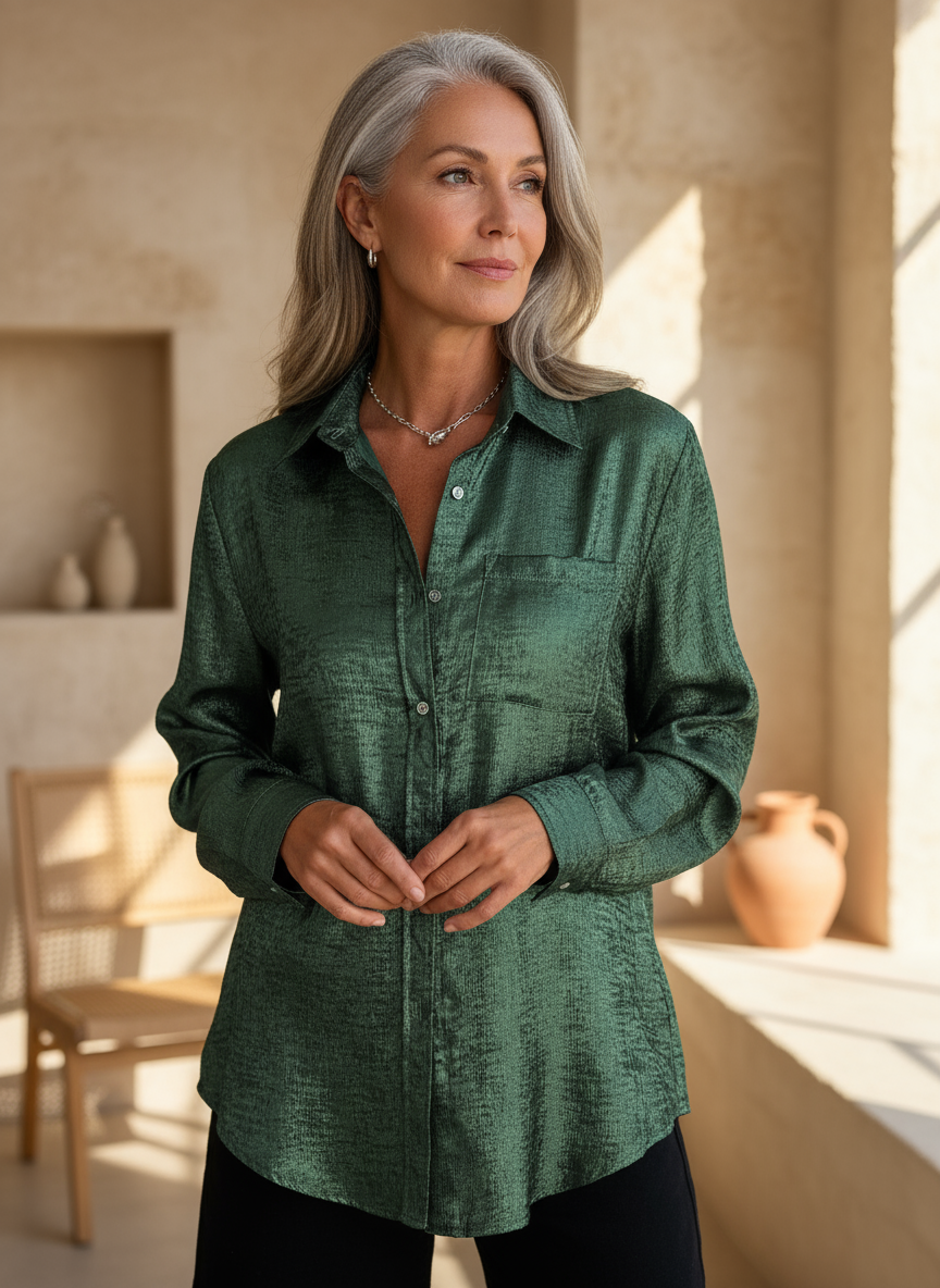Louella - Chic Shimmer Shirt
