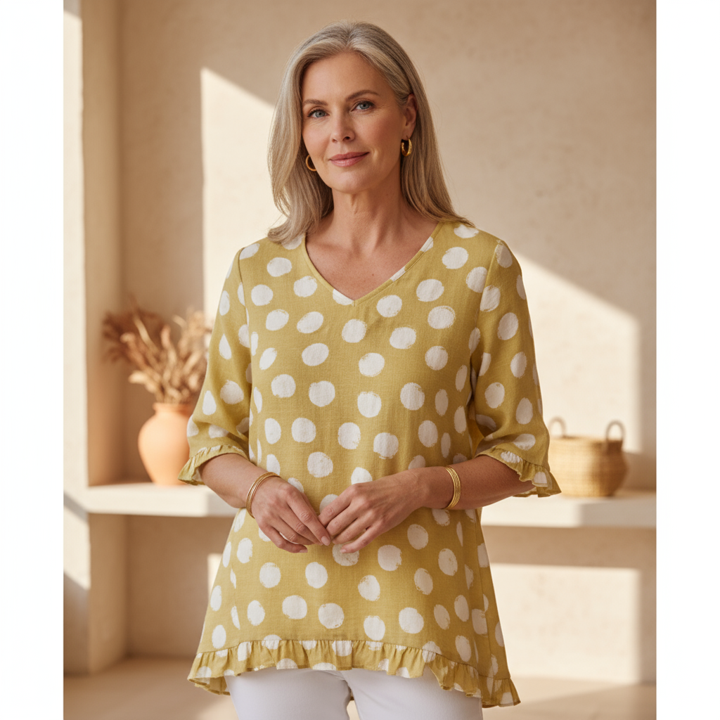 Bloomie - Stylish V-Neck Blouse