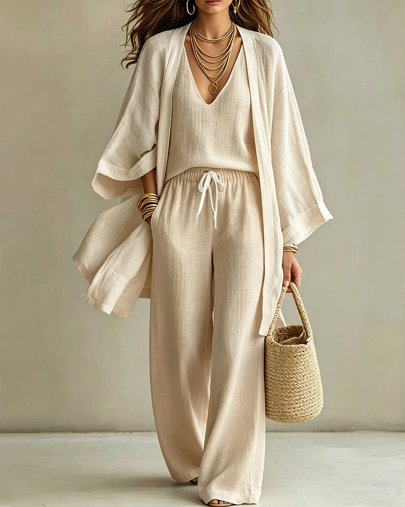 ISOLA | Linen Three-Piece Set