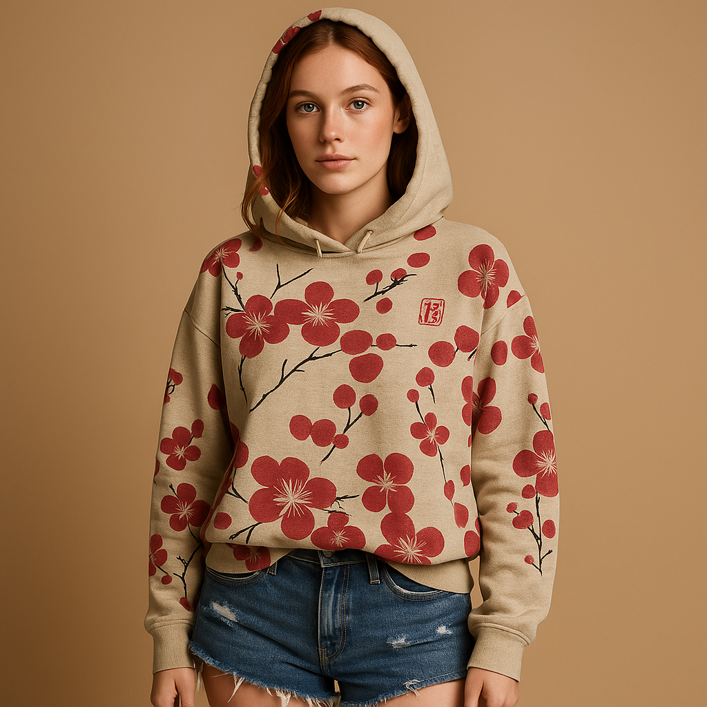 Lianne Women's Floral Hoodie Sweater