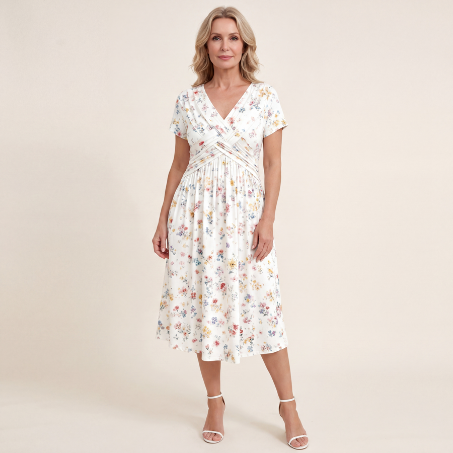 Theresa™ Floral Twist Waist Dress