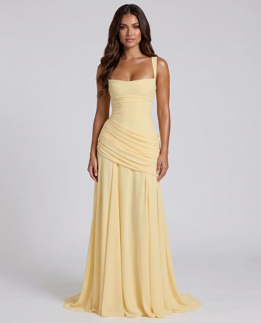 Charlotte Ruched Maxi Dress