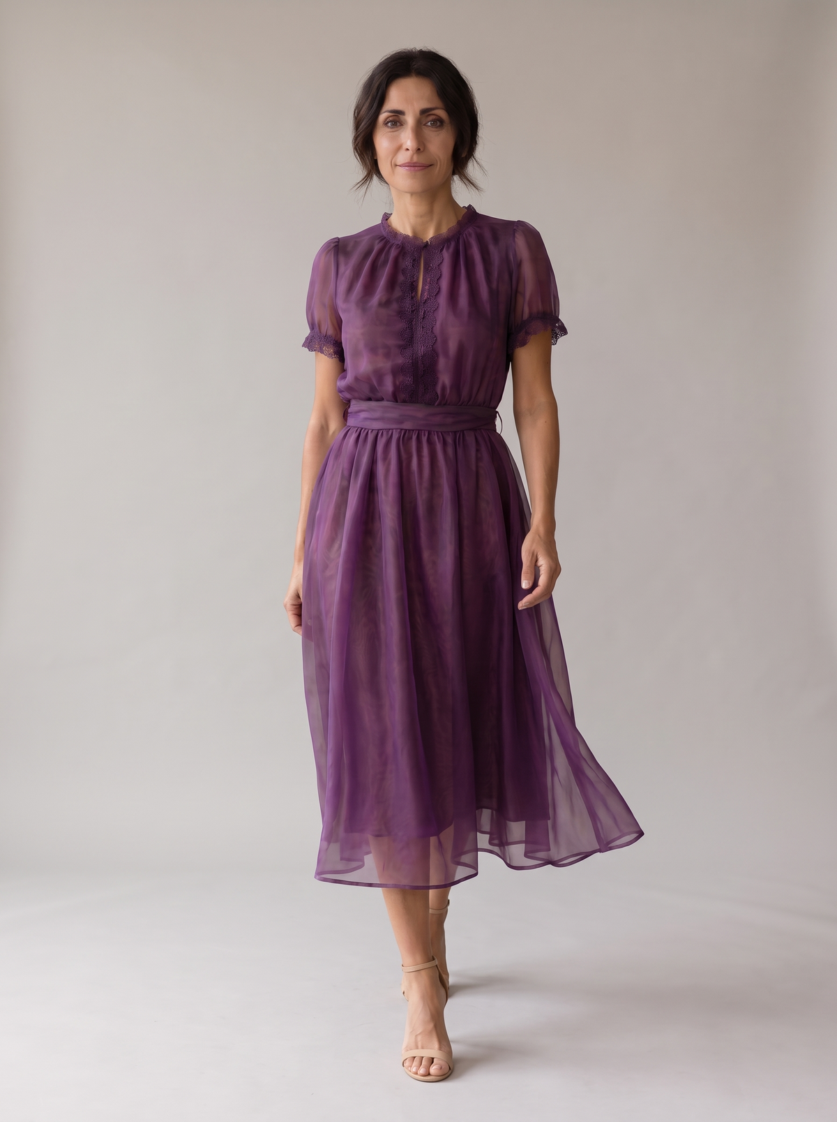 Honora | Elegant Belted Waist Dress