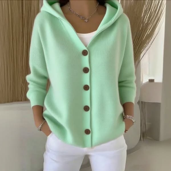 Mila Effortless Comfort  Soft Hooded Knit Cardigan