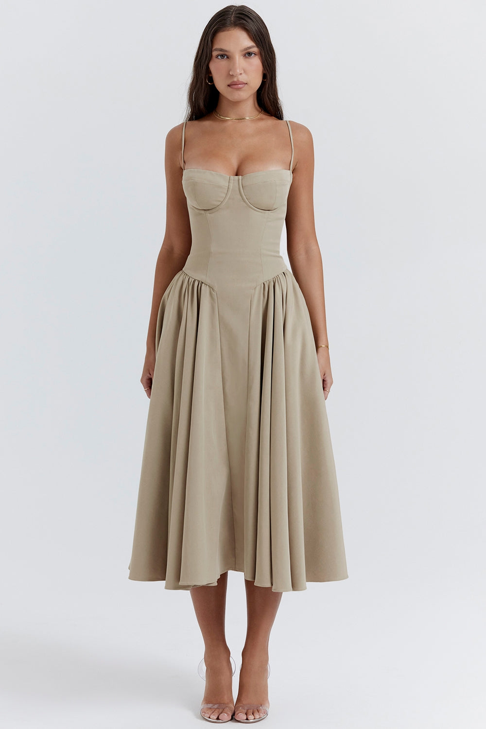 Marleen | Corset Midi Dress