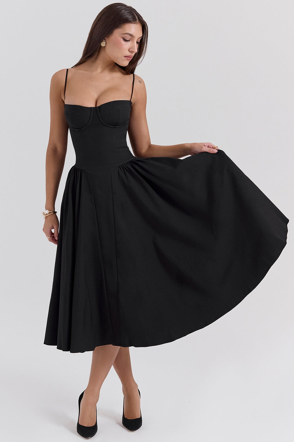 Marleen | Corset Midi Dress