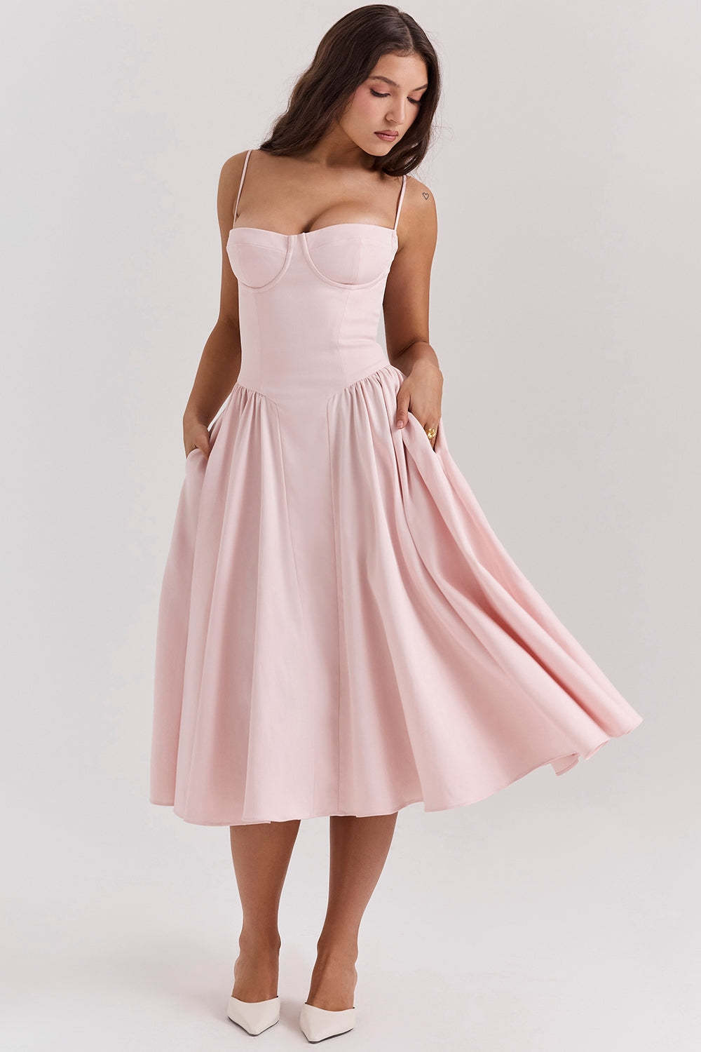 Marleen | Corset Midi Dress
