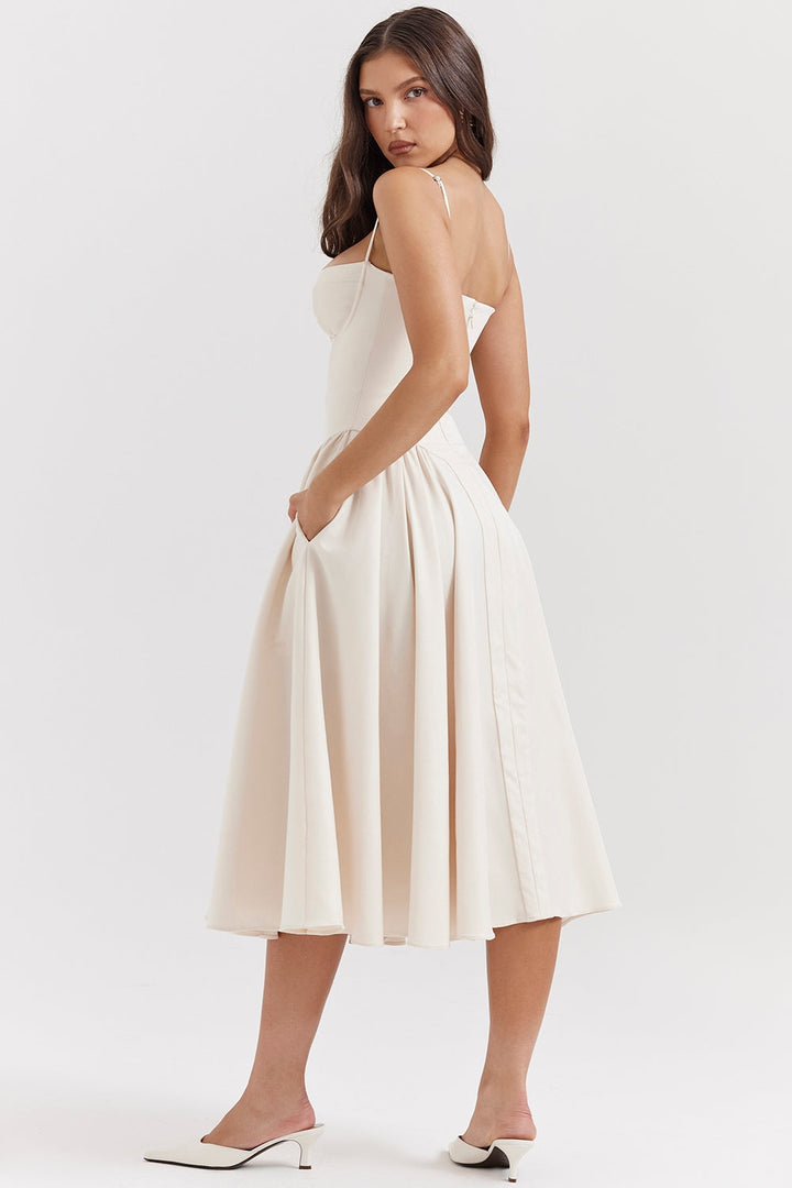 Marleen | Corset Midi Dress