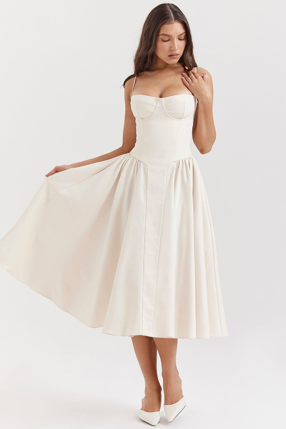 Marleen | Corset Midi Dress