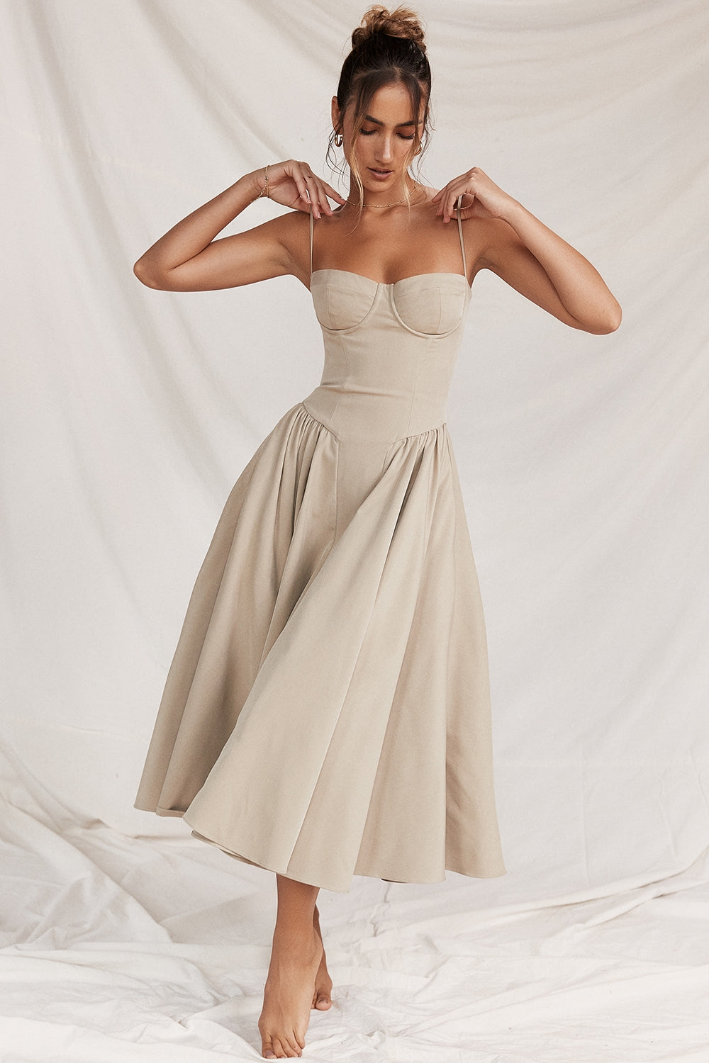 Marleen | Corset Midi Dress
