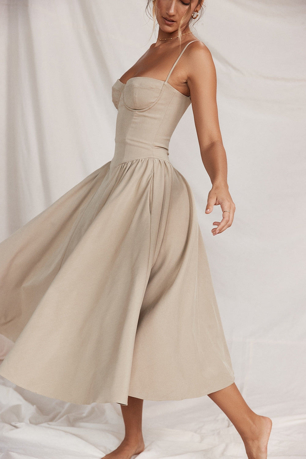 Marleen | Corset Midi Dress