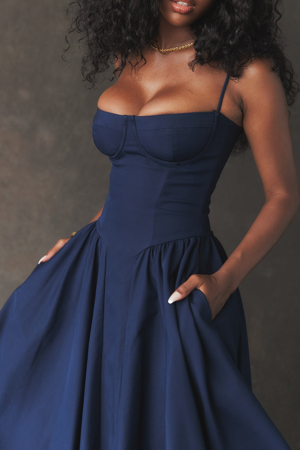 Marleen | Corset Midi Dress