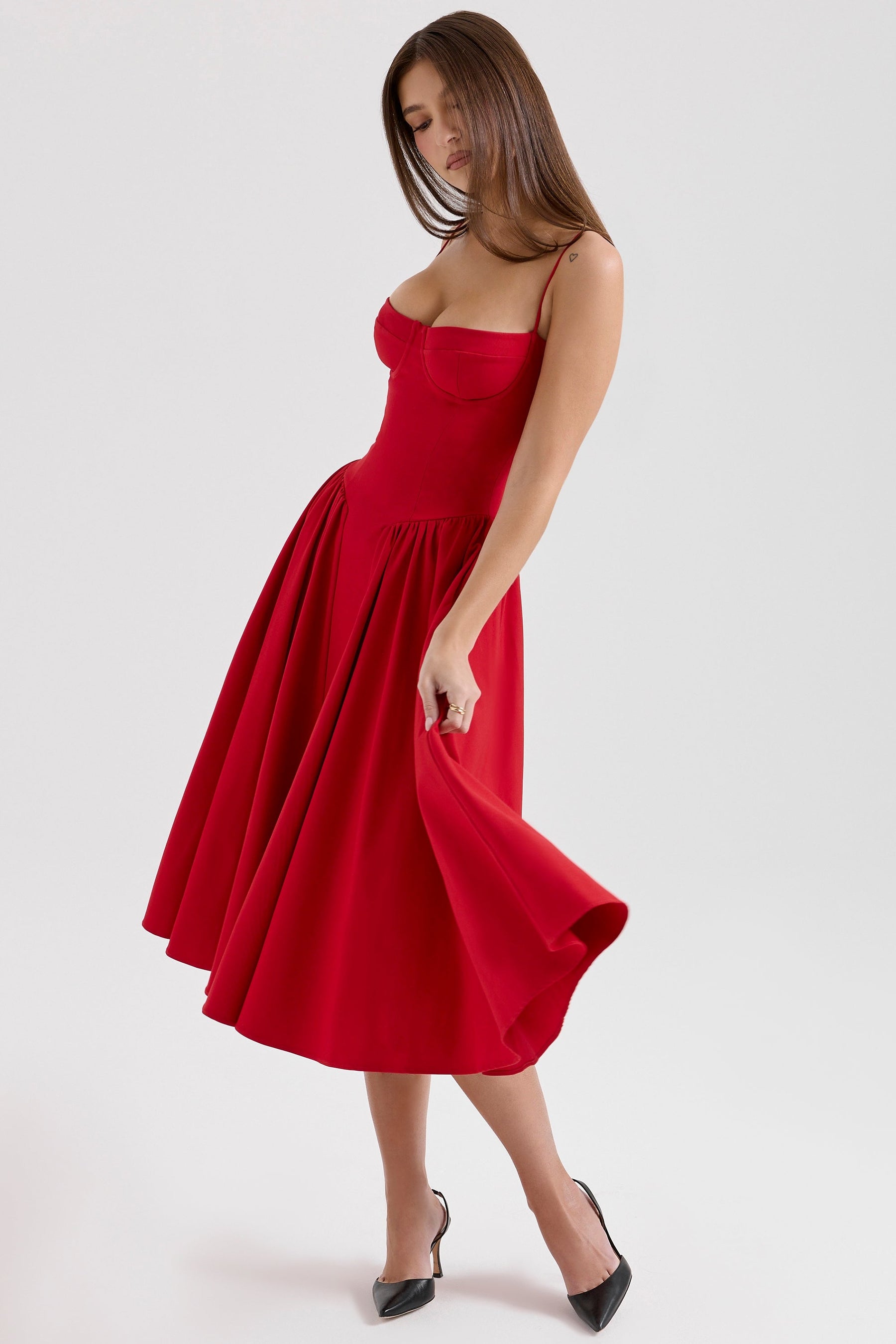 Marleen | Corset Midi Dress