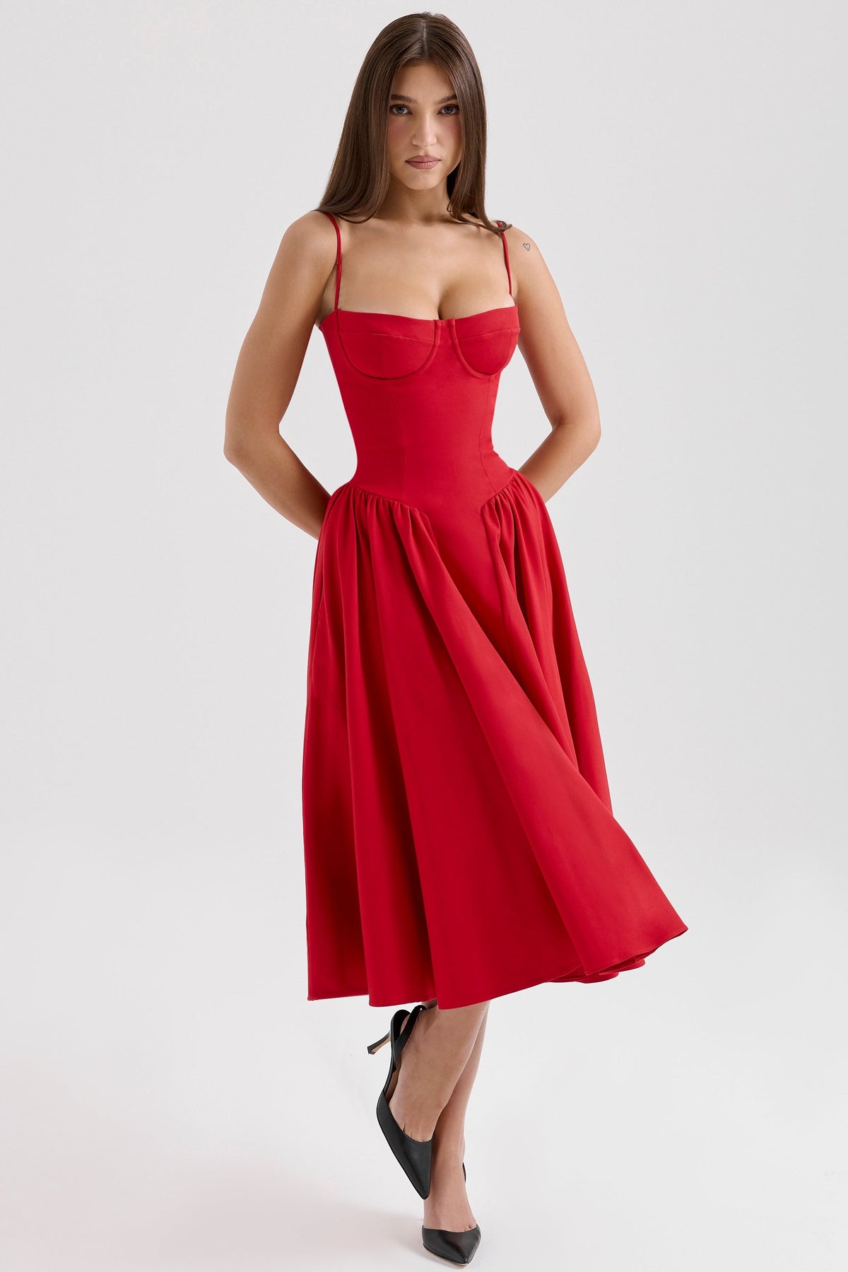 Marleen | Corset Midi Dress