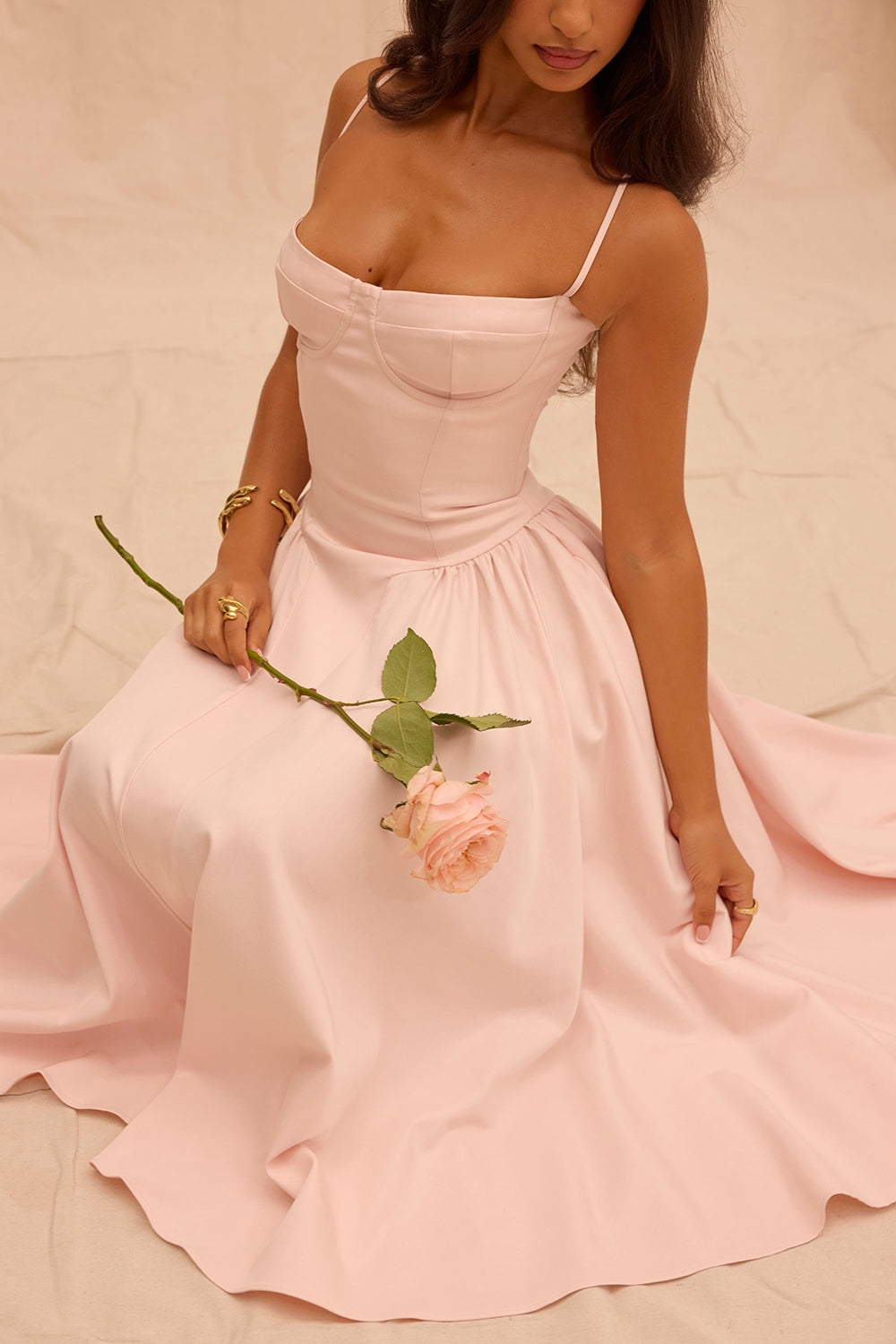 Marleen | Corset Midi Dress