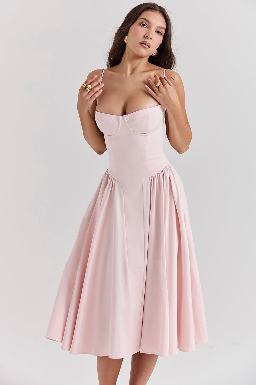 Marleen | Corset Midi Dress
