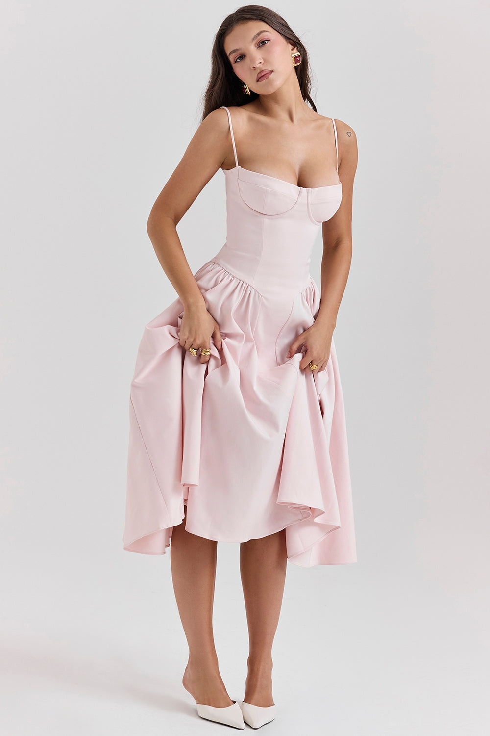 Marleen | Corset Midi Dress
