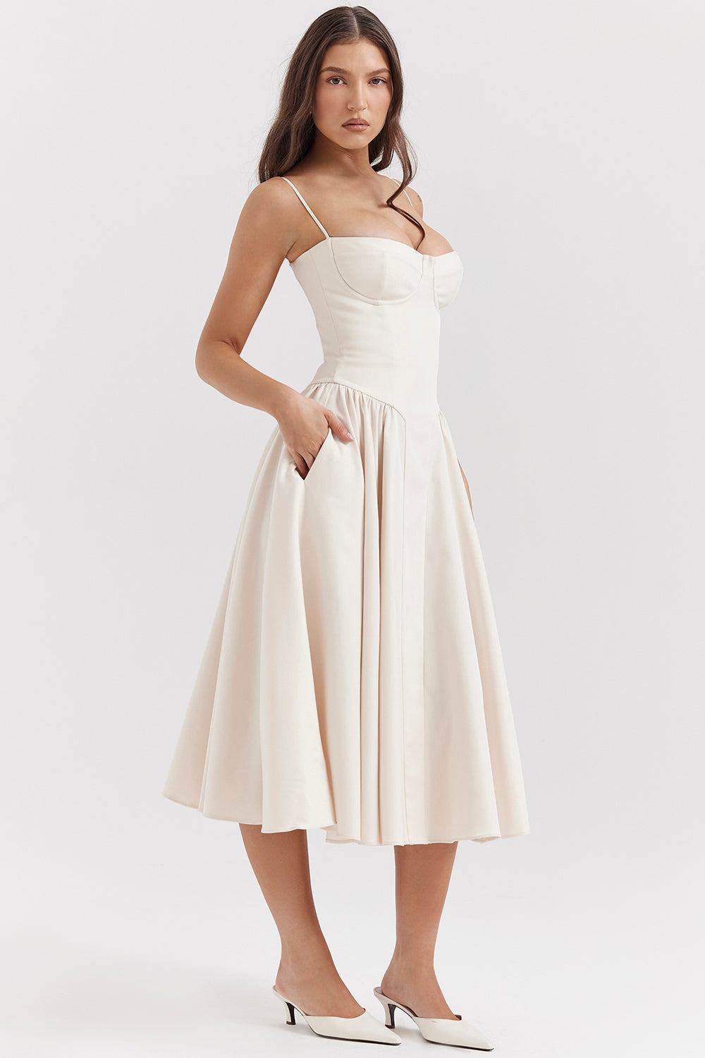 Marleen | Corset Midi Dress