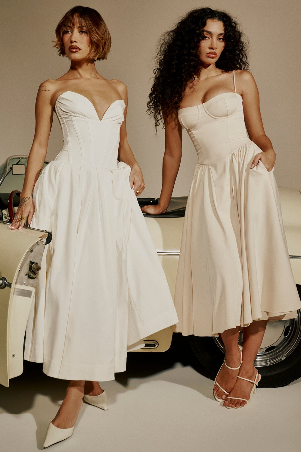 Marleen | Corset Midi Dress