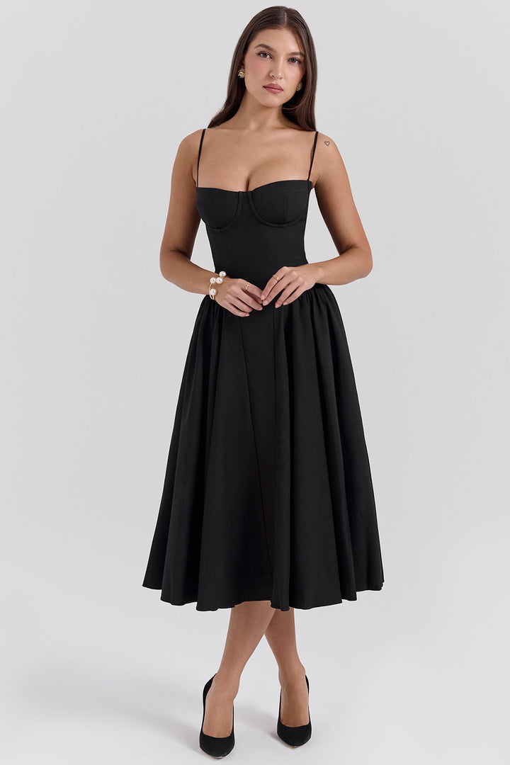 Marleen | Corset Midi Dress