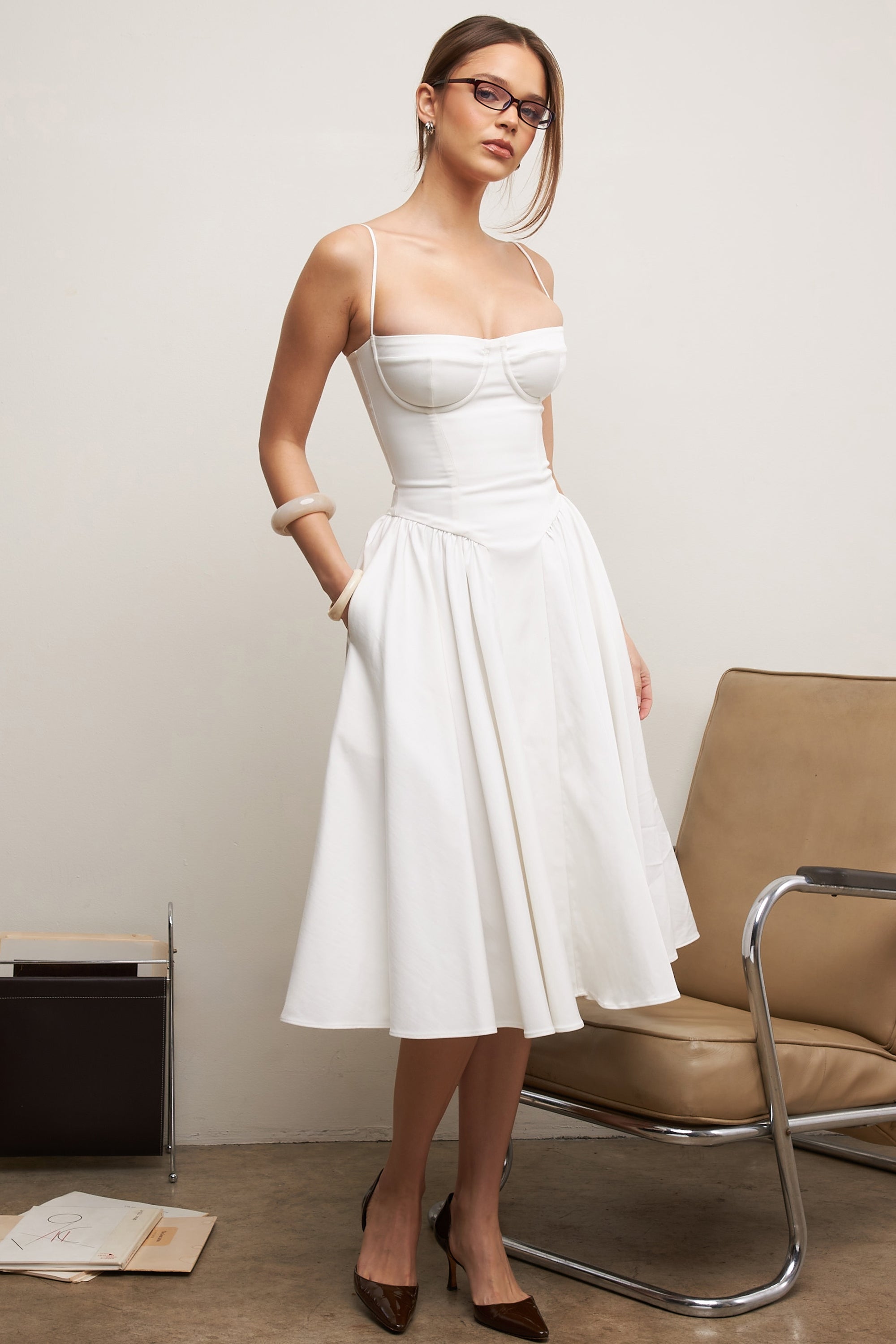 Marleen | Corset Midi Dress