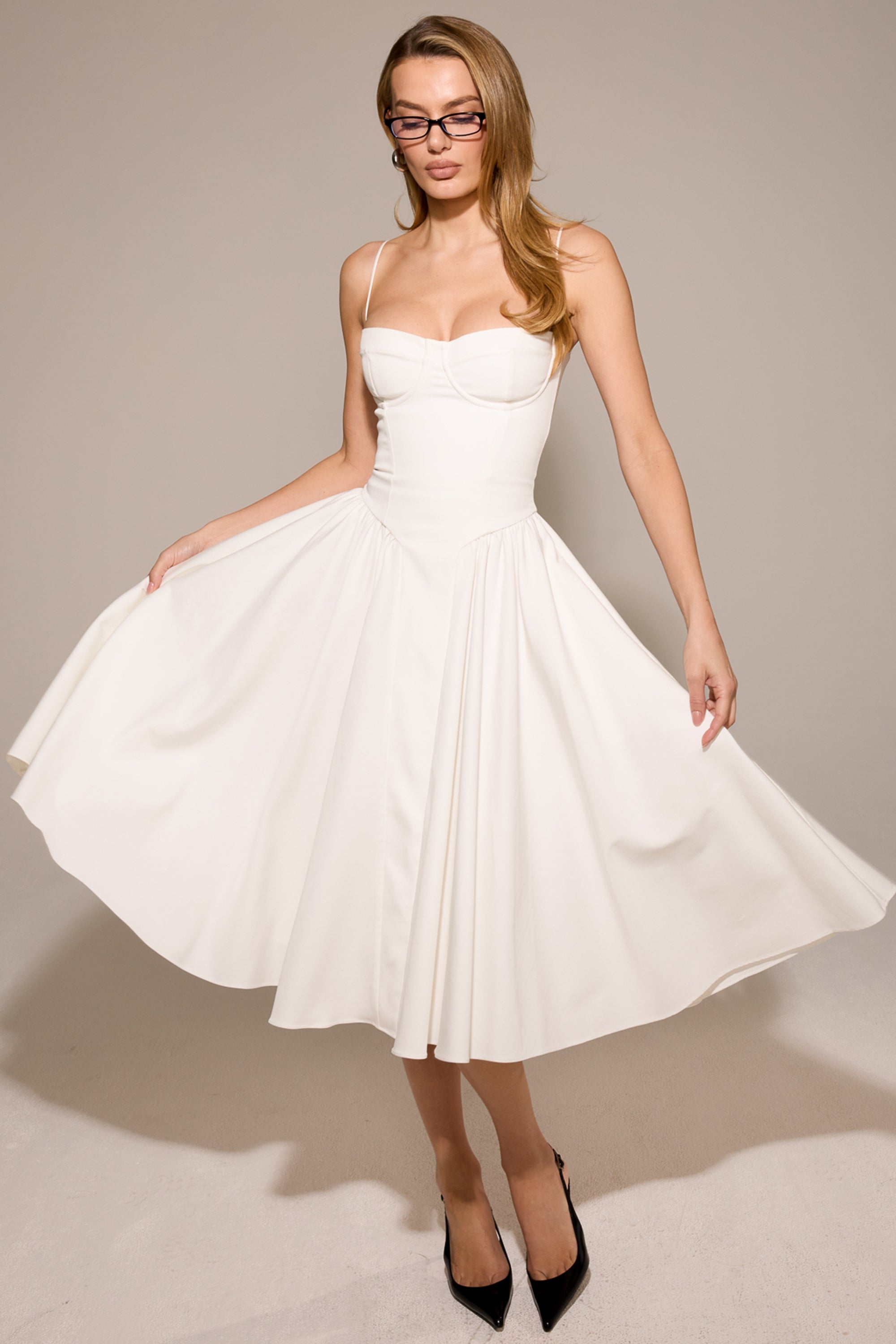 Marleen | Corset Midi Dress