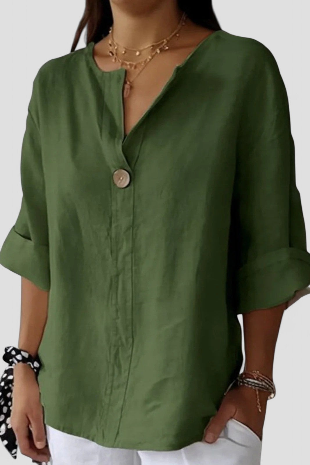 Zimma - Relaxed V-Neck Top