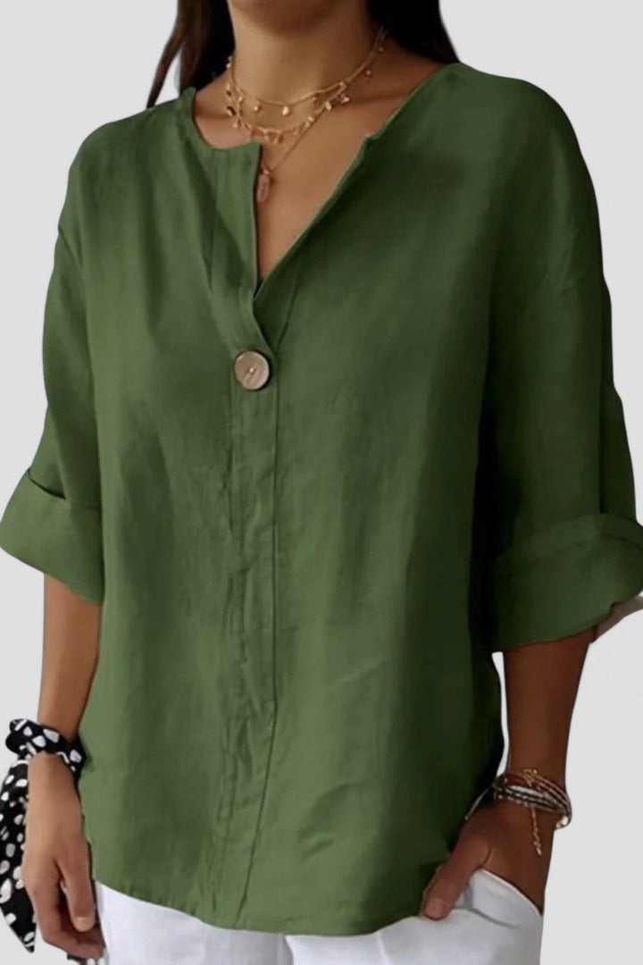 Zimma - Relaxed V-Neck Top