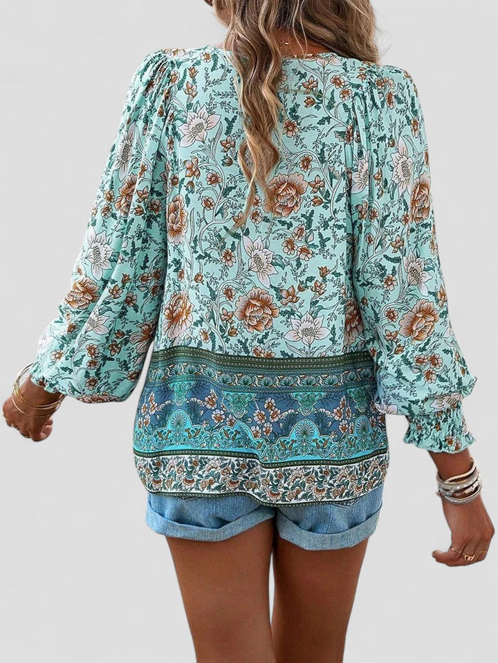 Elena - Summer Floral Top