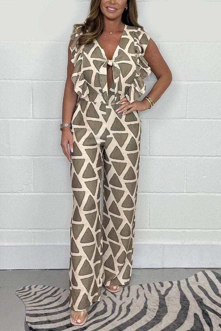 Kaylee | Geometric Print Jumpsuit – Modern, Flattering &amp; Confident