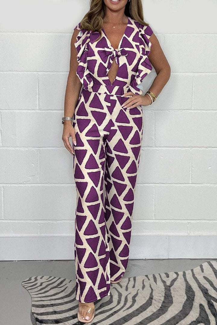 Kaylee | Geometric Print Jumpsuit – Modern, Flattering &amp; Confident