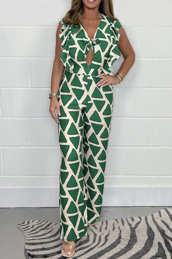 Kaylee | Geometric Print Jumpsuit – Modern, Flattering &amp; Confident