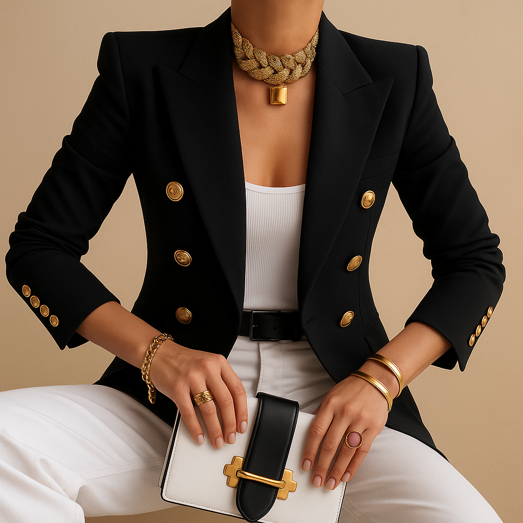 Chic Long Women's Blazer | Lavina