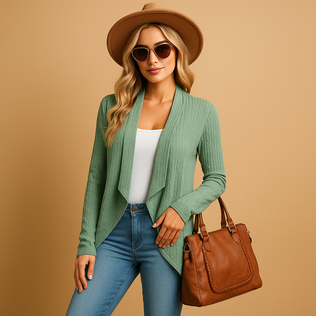 Fenna Women's Long Knitted Cardigan