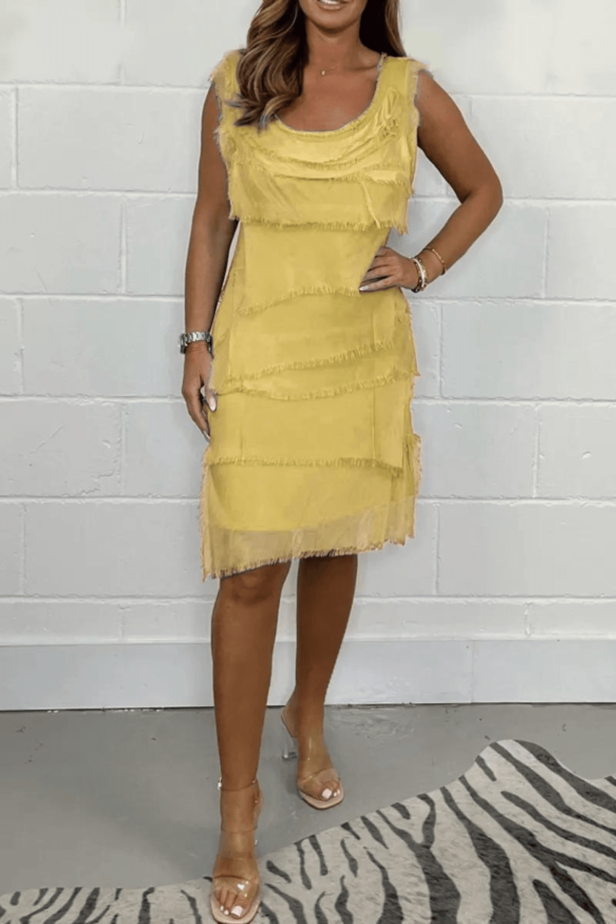 Tania | Premium Elegant & Comfortable Ruffled Midi Dress