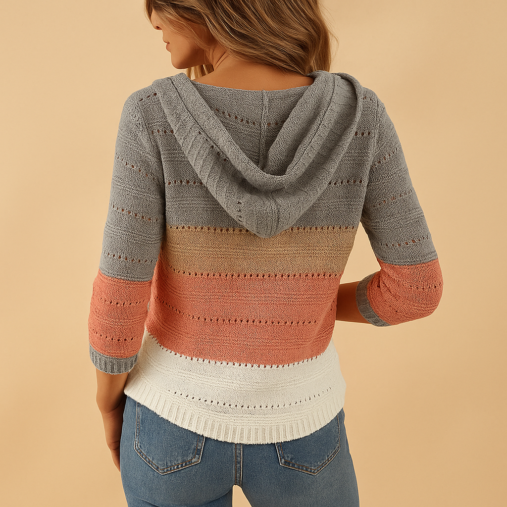 Breathable Knit V-Neck Sweater for Women | Loïs - Loose Fit
