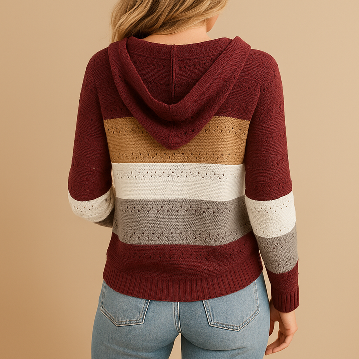 Breathable Knit V-Neck Sweater for Women | Loïs - Loose Fit