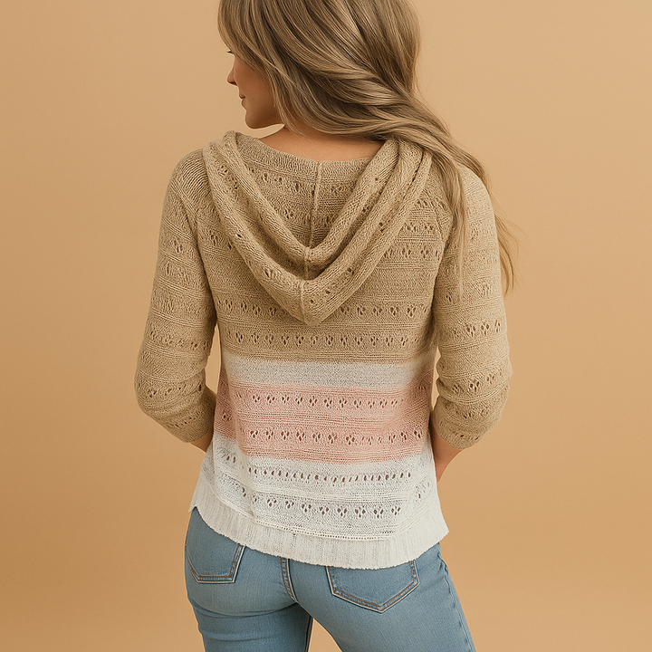 Breathable Knit V-Neck Sweater for Women | Loïs - Loose Fit
