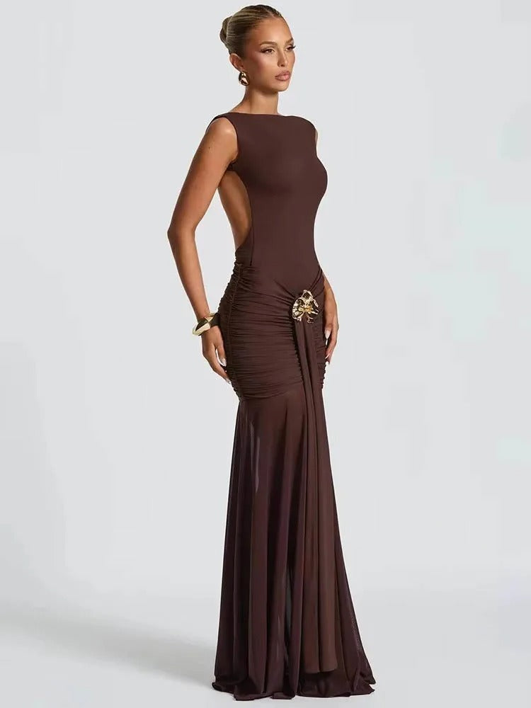 SÉVANATH | Draped Backless Dress