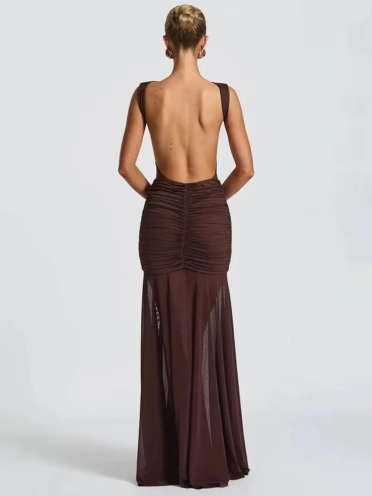 SÉVANATH | Draped Backless Dress