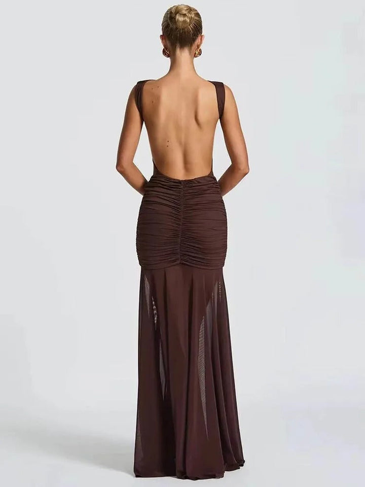 SÉVANATH | Draped Backless Dress